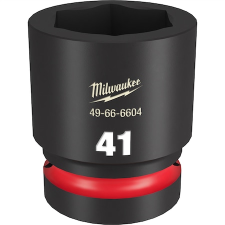 Milwaukee Tool SHOCKWAVE Impact Duty? 1"Drive 41MM Standard 6 Point Socket 49-66-6604